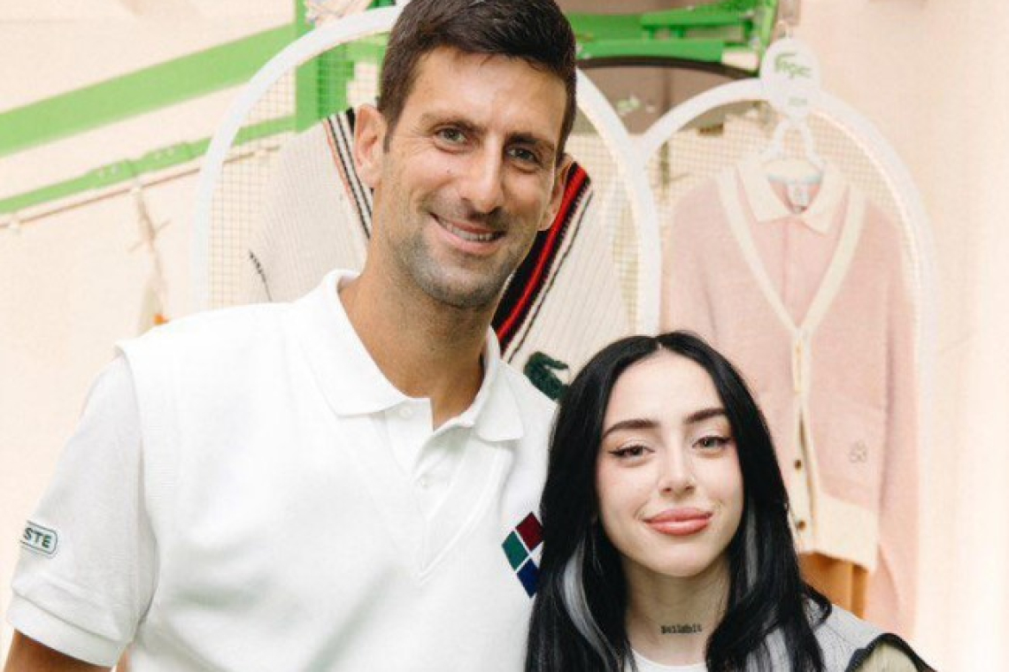 Rompiéndola en París: Nicki Nicole salió a tirar facha y conoció a Novak Djokovic 