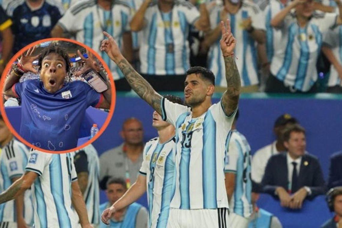 La inesperada reacción de Speed al tercer gol de Argentina